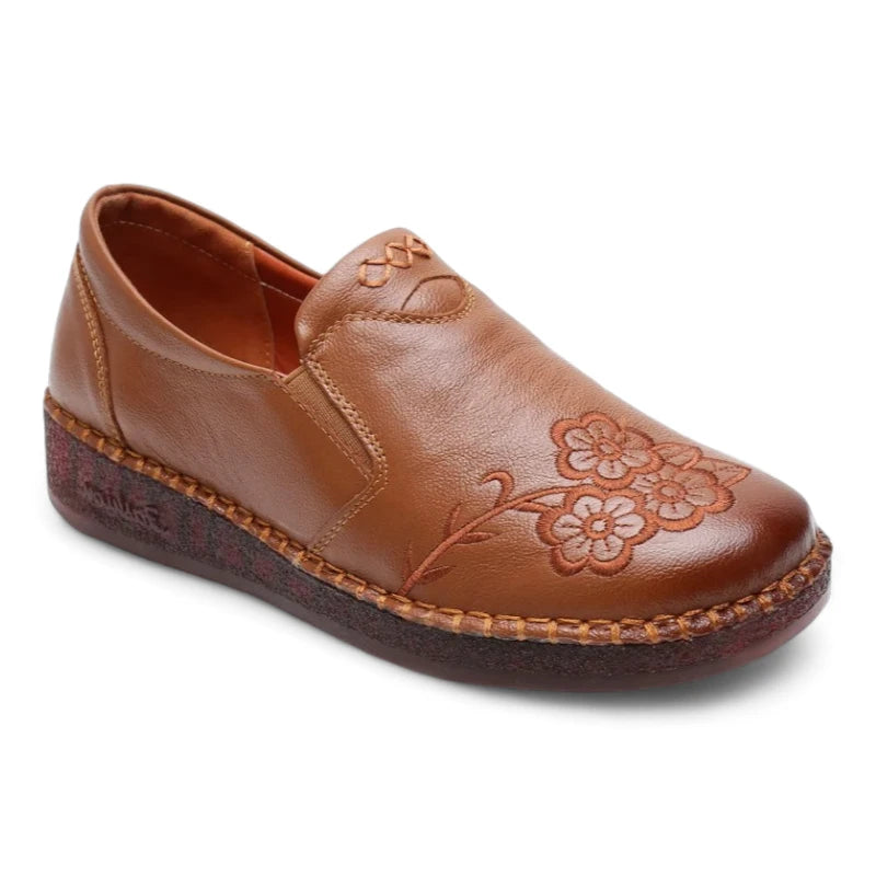 ROSALIE - Mocassins plats en cuir